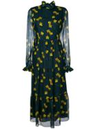 Borgo De Nor Gala Orchid Print Dress - Green