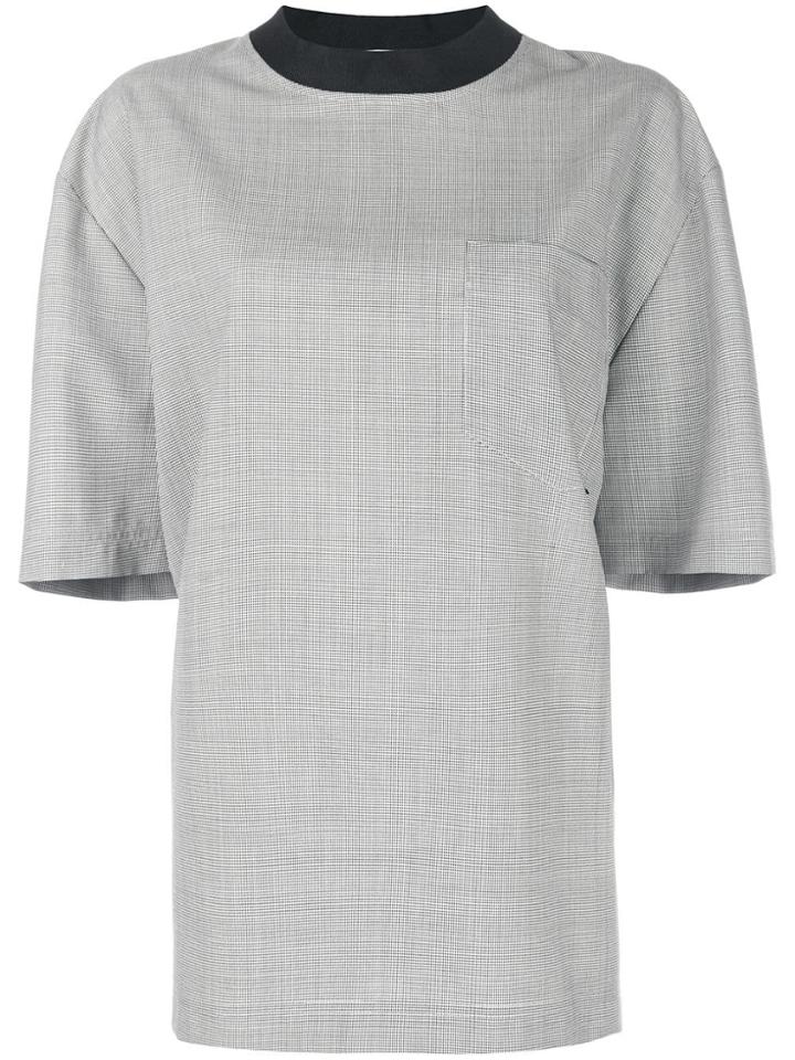 Alexander Wang Chest Pocket Oversized Blouse - Grey