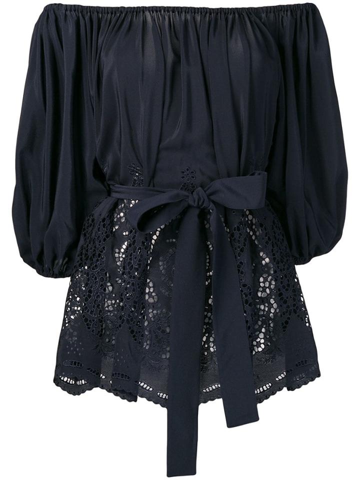 Stella Mccartney Broderie Anglaise Blouse - Blue