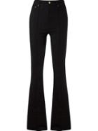 Amapô High Waist Flared Jeans, Women's, Size: 46, Black, Cotton/spandex/elastane