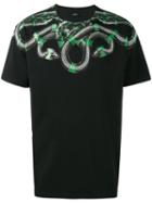Marcelo Burlon County Of Milan - Snake Shoulder Print T-shirt - Men - Cotton - Xs, Black, Cotton