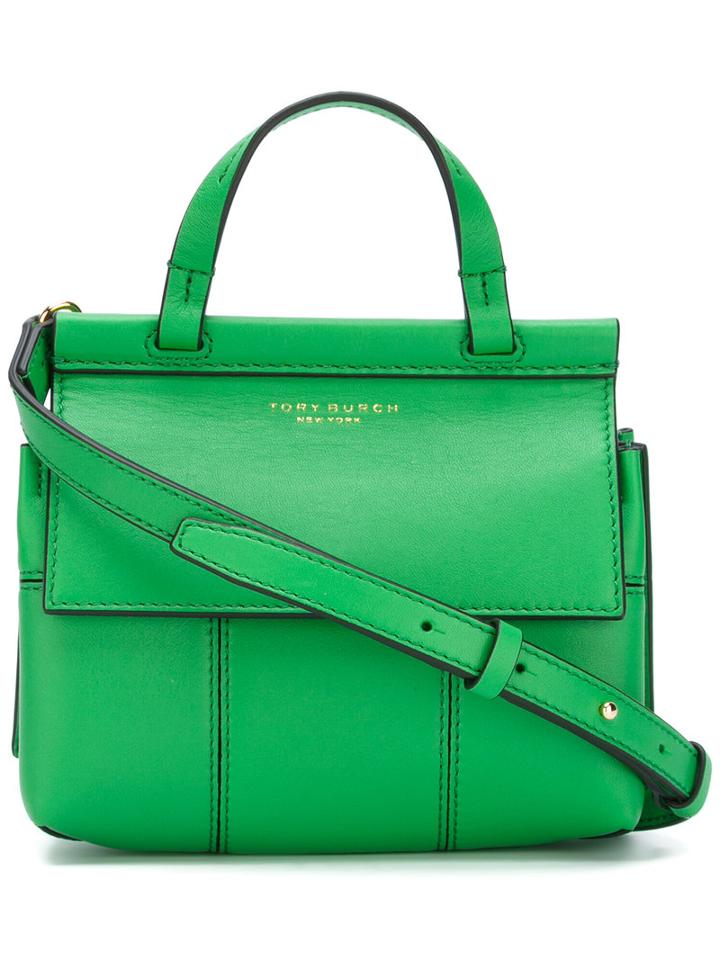 Tory Burch T Mini Tote, Women's, Green, Leather