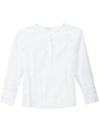 Rebecca Taylor Embroidered Blouse, Women's, Size: 4, White, Cotton