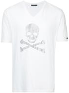 Loveless Embellished Skull T-shirt - White