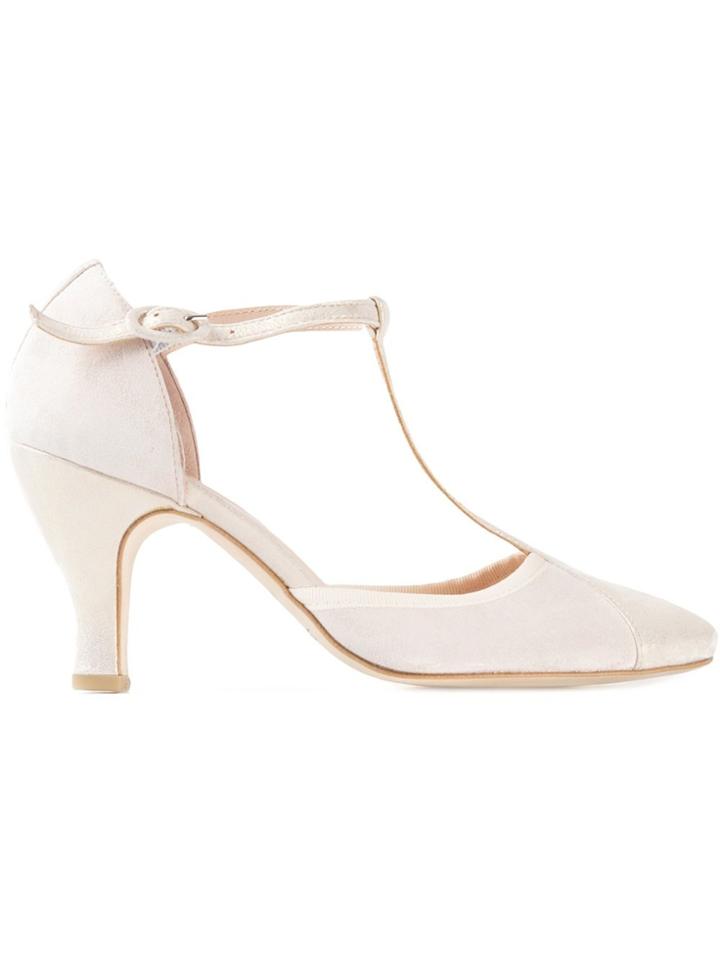 Repetto 'baya' T-strap Pumps - Metallic