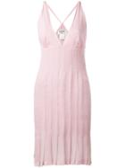 Chanel Vintage Pleated Skirt Dress - Pink & Purple