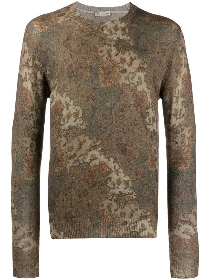 Etro Patterned Jumper - Green