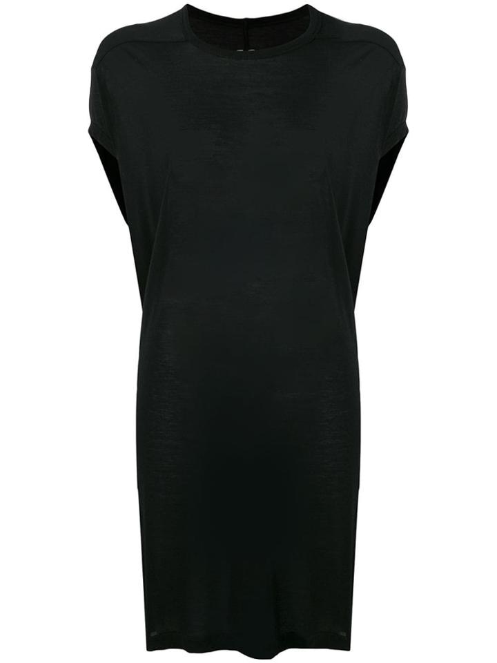 Rick Owens High Low T-shirt Dress - Black