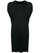 Rick Owens High Low T-shirt Dress - Black