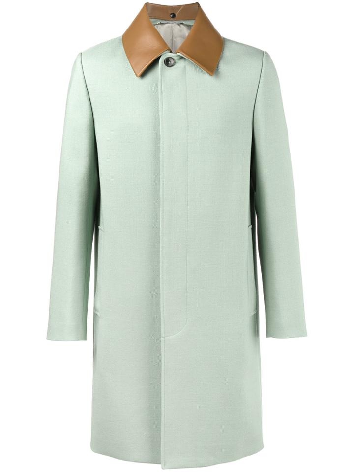 Valentino Single Breasted Coat - Green