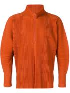 Homme Plissé Issey Miyake Ribbed Fitted Jacket - Yellow & Orange