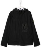 Stone Island Junior Hooded Jacket - Black