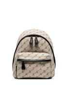 Stella Mccartney Neutral Stella Mini Logo Cotton Backpack - Neutrals