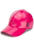 Versace High-shine Logo Patch Baseball Cap - Pink