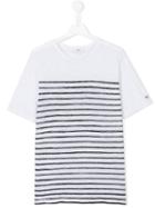 Boss Kids Striped T-shirt, Boy's, Size: 16 Yrs, White