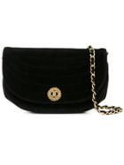 Chanel Vintage Round Flap Chain Bag - Black