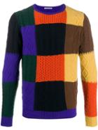Daniele Alessandrini Colour Block Jumper - Black
