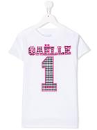 Gaelle Paris Kids Teen Logo T-shirt - White