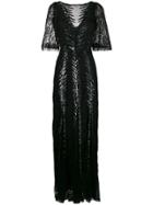 Temperley London Panther Lace Dress - Black
