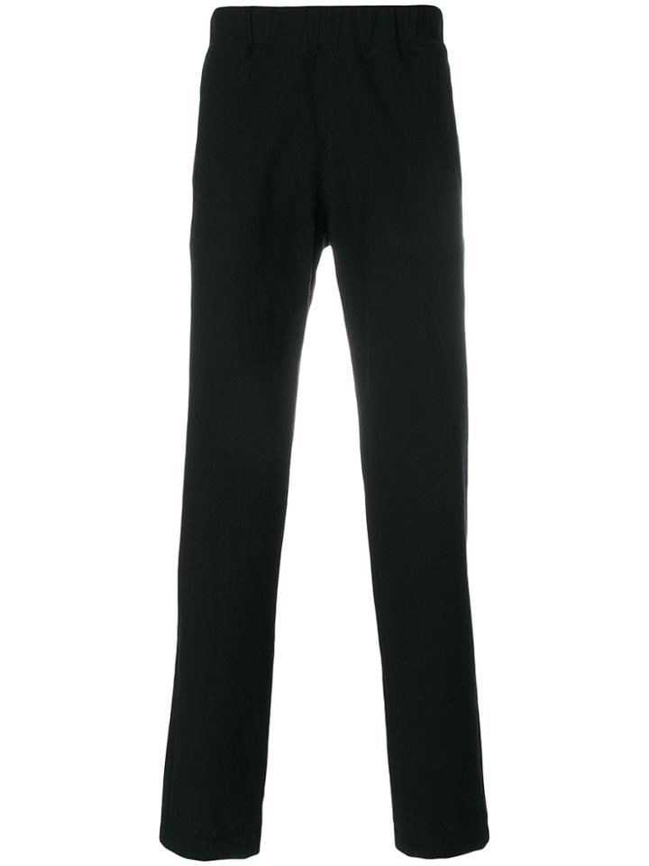 A.p.c. Crease Effect Slim Fit Trousers - Black