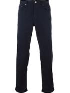 Michael Kors Straight Leg Trousers, Men's, Size: 32, Blue, Cotton/spandex/elastane