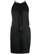 Nili Lotan Tassel Tied Mini Dress - Black