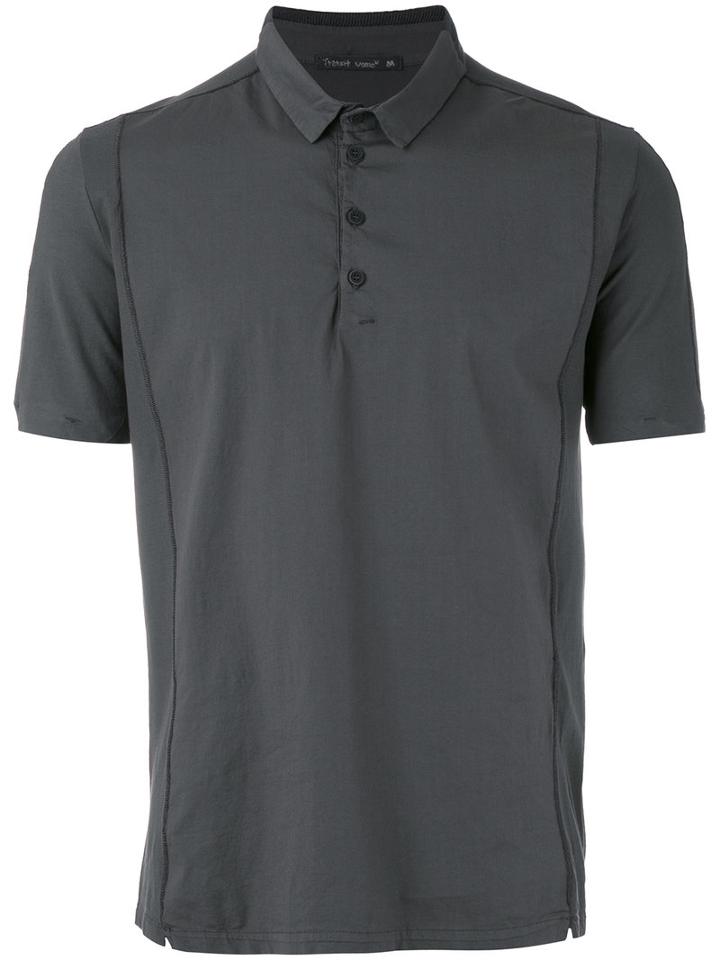 Transit - Classic Polo Top - Men - Cotton - L, Grey, Cotton