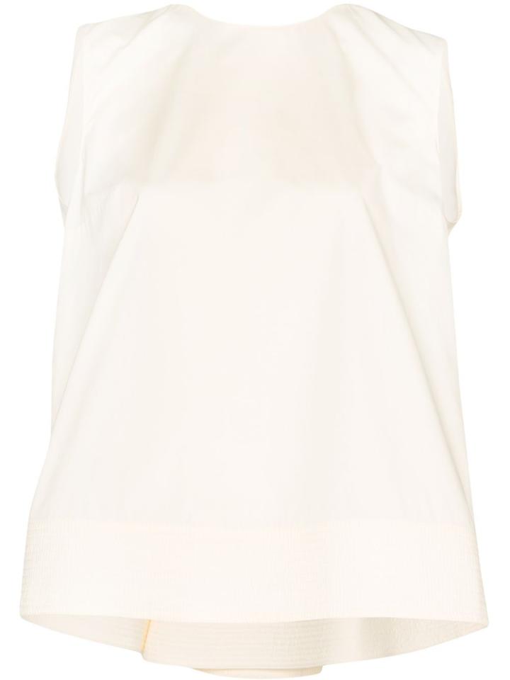 Roksanda Draped Back Sleeveless Top - White