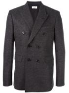 Saint Laurent 'iconic Le Smoking' 70's Jacket, Men's, Size: 54, Grey, Silk/cotton/wool