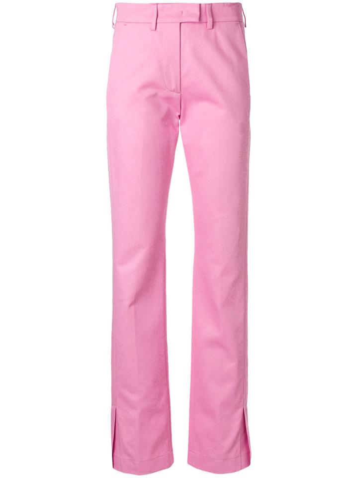 Msgm Slim Trousers - Pink & Purple