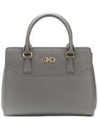 Salvatore Ferragamo Double Gancio Small Tote Bag - Grey