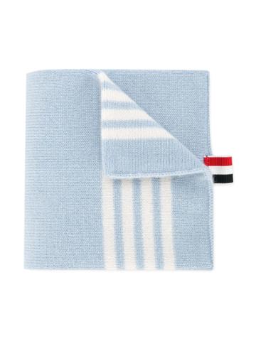 Thom Browne Kids Striped Scarf - Blue