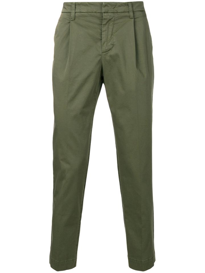 Entre Amis Straight-leg Chinos - Green