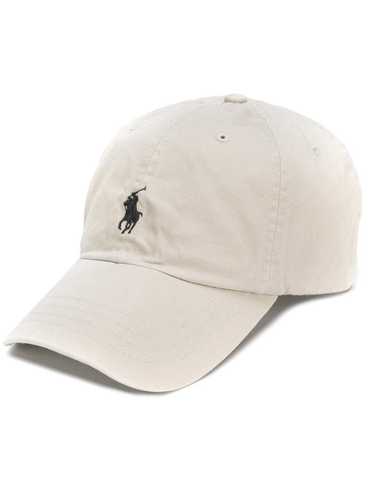 Ralph Lauren Embroidered Logo Hat - Nude & Neutrals