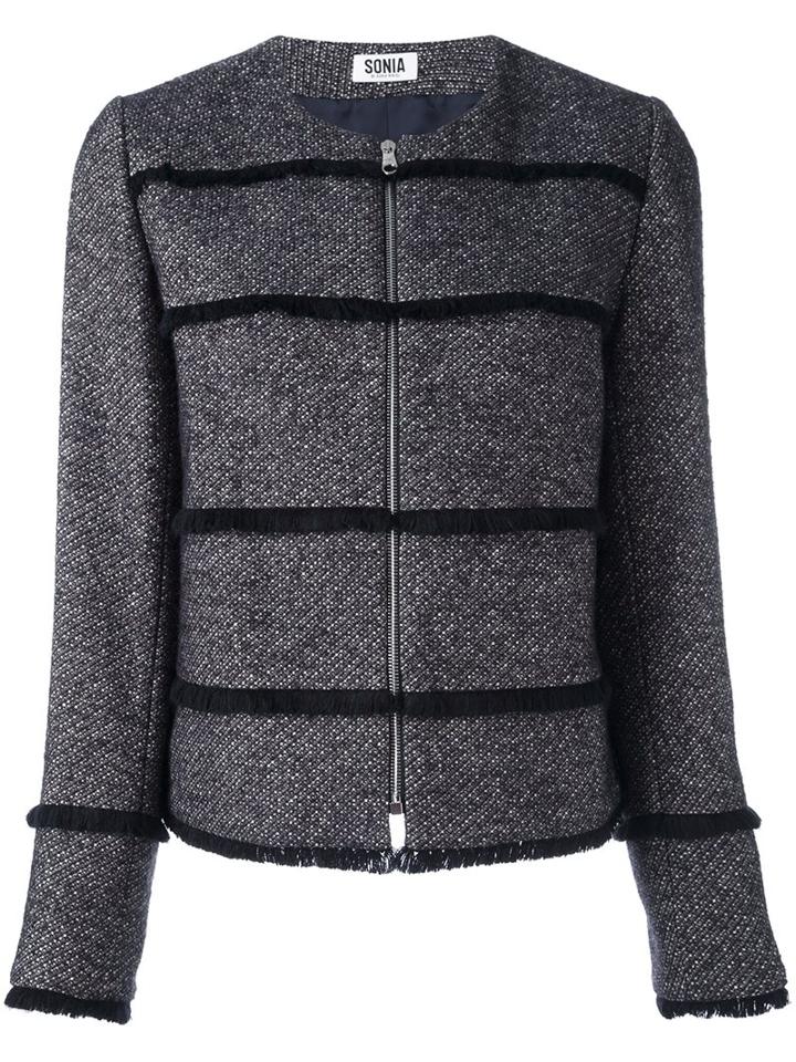 Sonia By Sonia Rykiel Striped Cropped Jacket