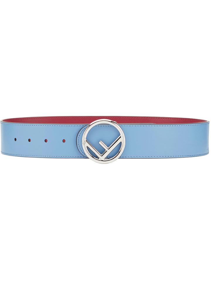 Fendi Logo Buckle Belt - Blue