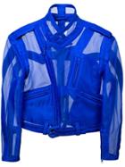 Maison Margiela Transparent Biker Jacket - Blue
