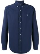Polo Ralph Lauren Embroidered Logo Button-down Shirt, Men's, Size: Large, Blue, Cotton