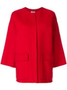 P.a.r.o.s.h. Collarless Boxy Coat - Red