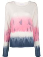 Fine Edge Tie-dye Long Sleeve Top - White