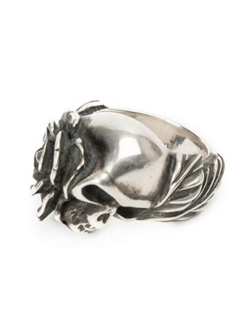 Werkstatt:m Nchen Rose Skull Ring