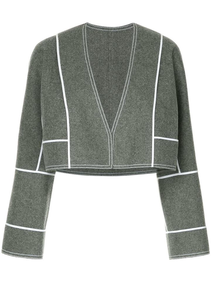 Gauchère Cropped Jacket - Grey