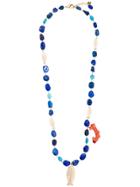Rosantica Fishbone Bead Necklace - Blue