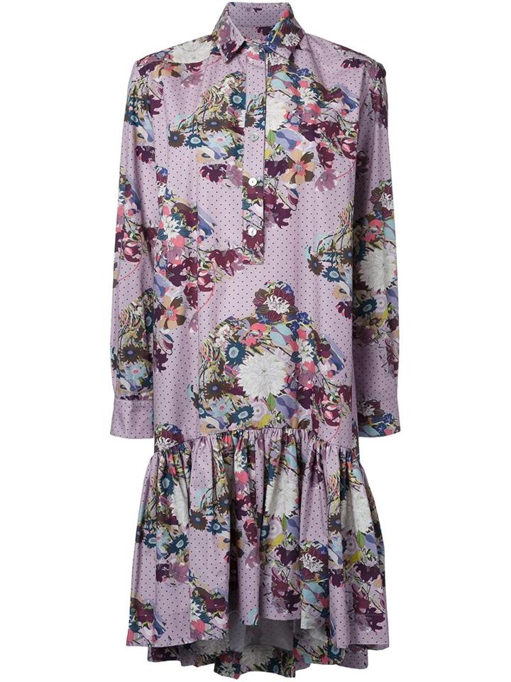 Antonio Marras Floral Drop Waist Dress