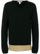 Comme Des Garçons Shirt Contrast Hem Sweater - Black