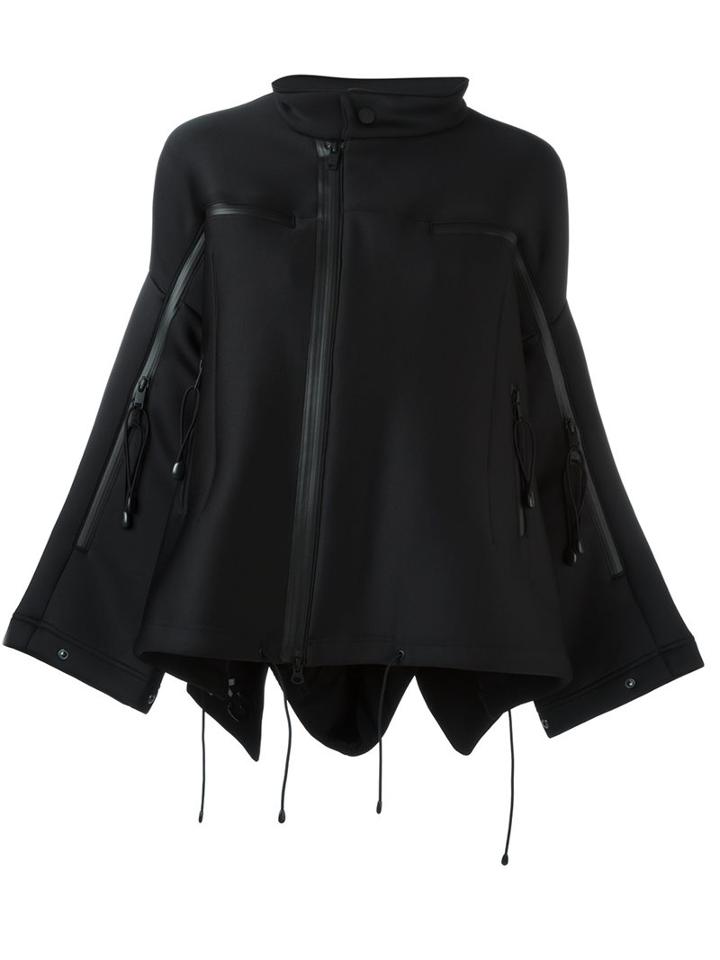 Y-3 Flared Zipped Oversized Jacket
