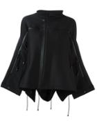 Y-3 Flared Zipped Oversized Jacket