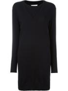 Maison Margiela Layered Effect Sweater Dress - Black