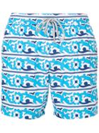 Capricode - Floral Print Swim Shorts - Men - Nylon - M, White, Nylon