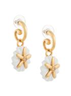 Oscar De La Renta Morning Glory Small Pearl Earring - White